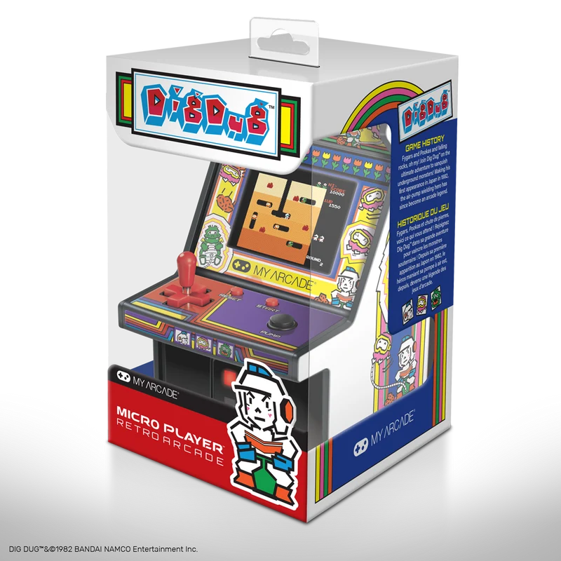 DIG DUG My Arcade licensed handheld arcade game