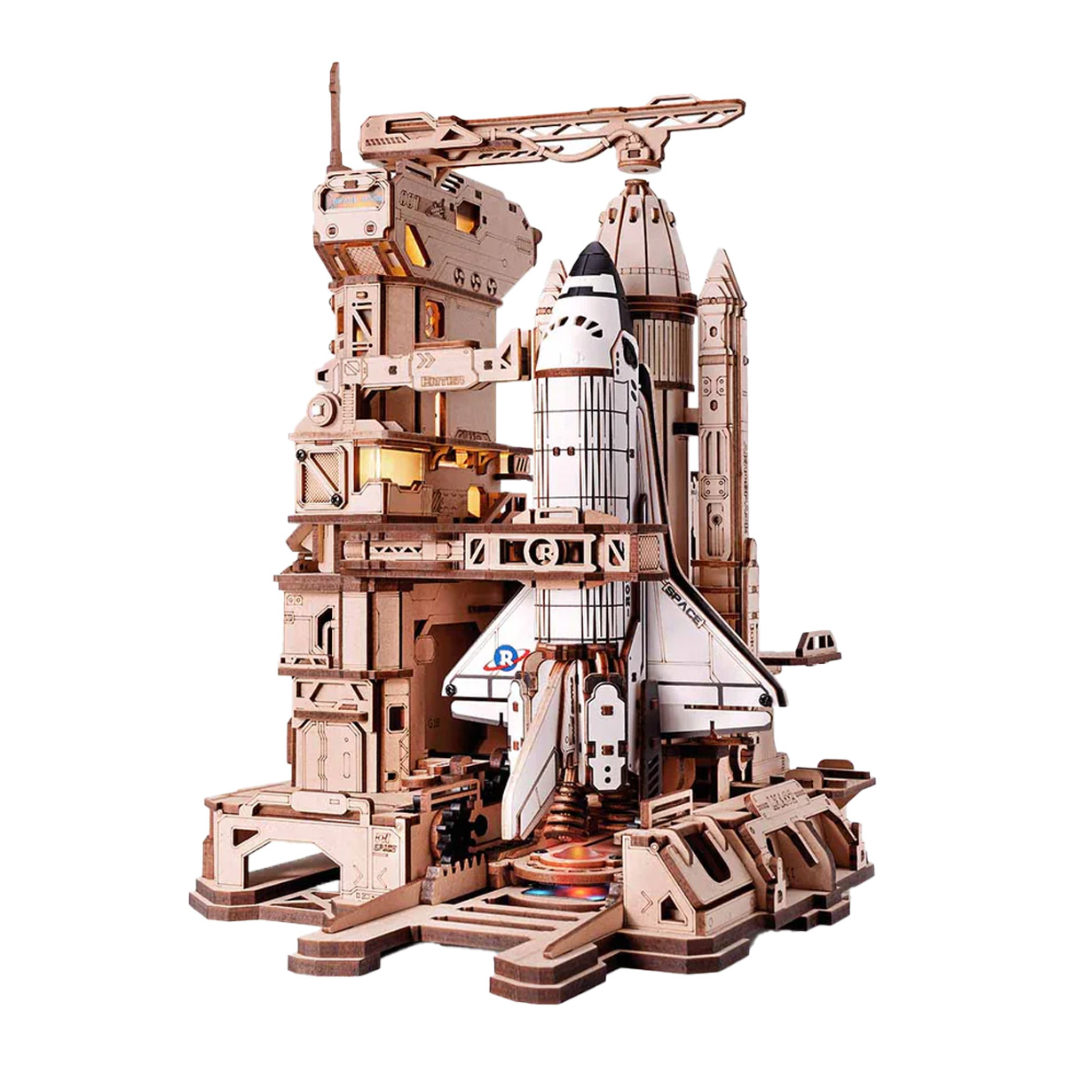 Space Shuttle Mechanical 3D Wooden Puzzle Robotime ROKR 3D wooden puzzle kit