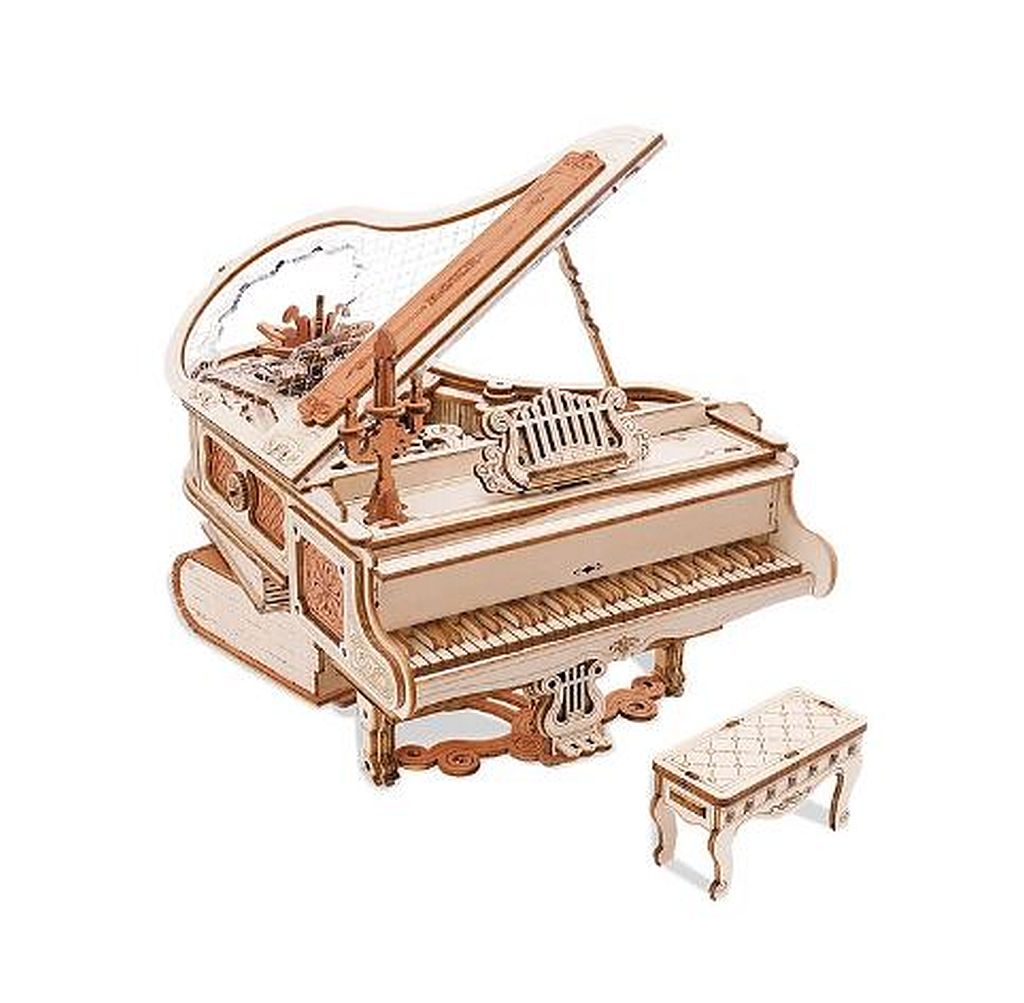 ROKR Magic Piano Mechanical Music Box 3D Wooden Puzzle Robotime ROKR 3D wooden puzzle kit