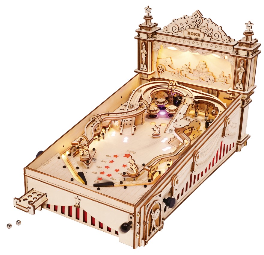 3D Circus Pinball Machine (listing 2) Robotime ROKR 3D wooden puzzle kit