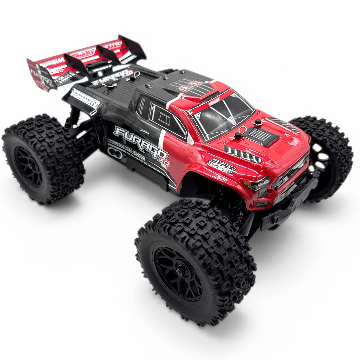 Furago XD 4WD 2S Small Scale, RTR Monster Truck, Red Team Corally small scale RTR monster truck