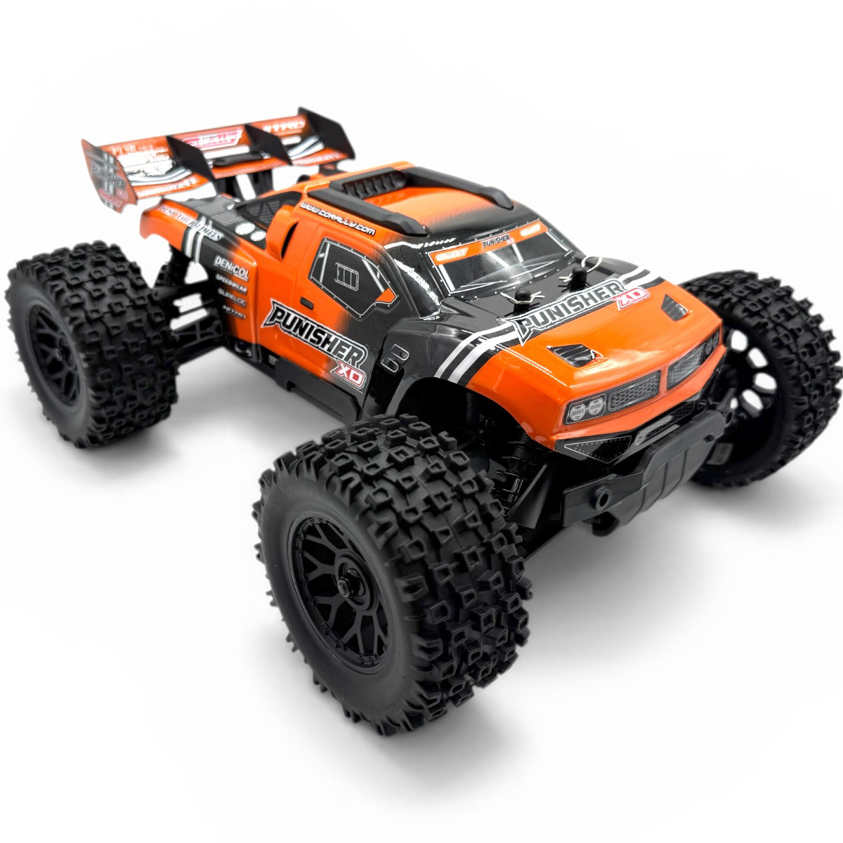 Punisher XD 4WD 2S Small Scale, RTR Monster Truck, Orange Team Corally small scale RTR monster truck